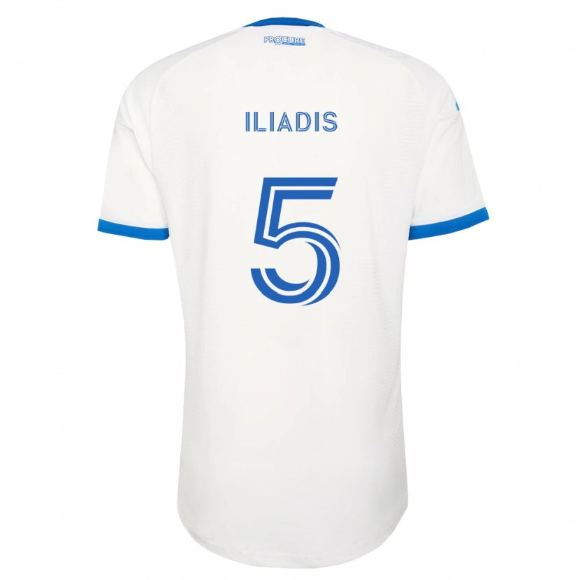Danxen Mujer Camiseta Ilias Iliadis #5 Azul Cielo Blanco 2ª Equipación 2026/27 La Camisa México