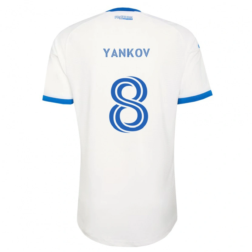 Danxen Mujer Camiseta Dominik Yankov #8 Azul Cielo Blanco 2ª Equipación 2026/27 La Camisa México