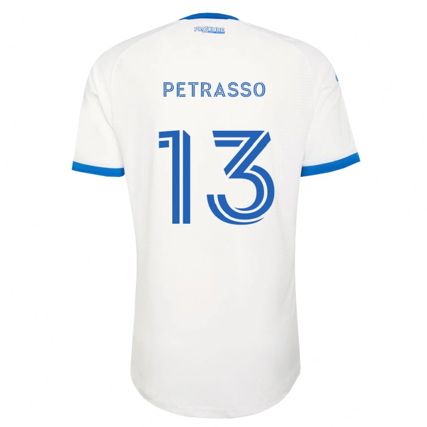 Danxen Mujer Camiseta Luca Petrasso #13 Azul Cielo Blanco 2ª Equipación 2026/27 La Camisa México