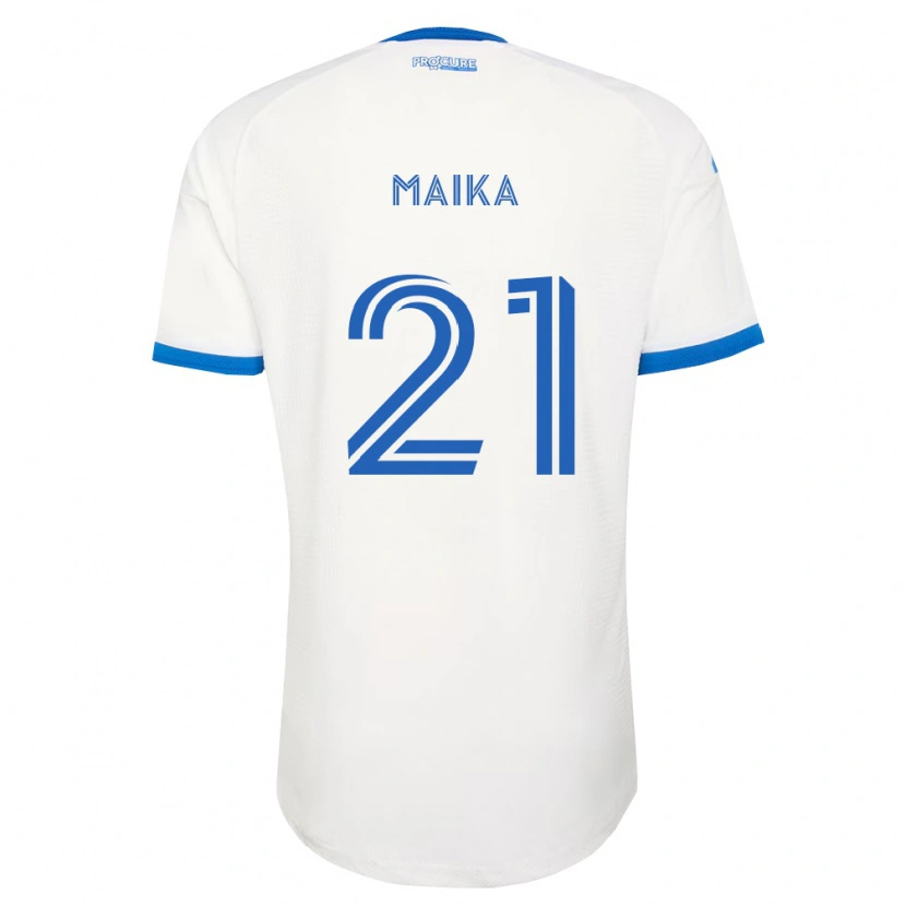 Danxen Mujer Camiseta Pouliot Maika #21 Azul Cielo Blanco 2ª Equipación 2026/27 La Camisa México
