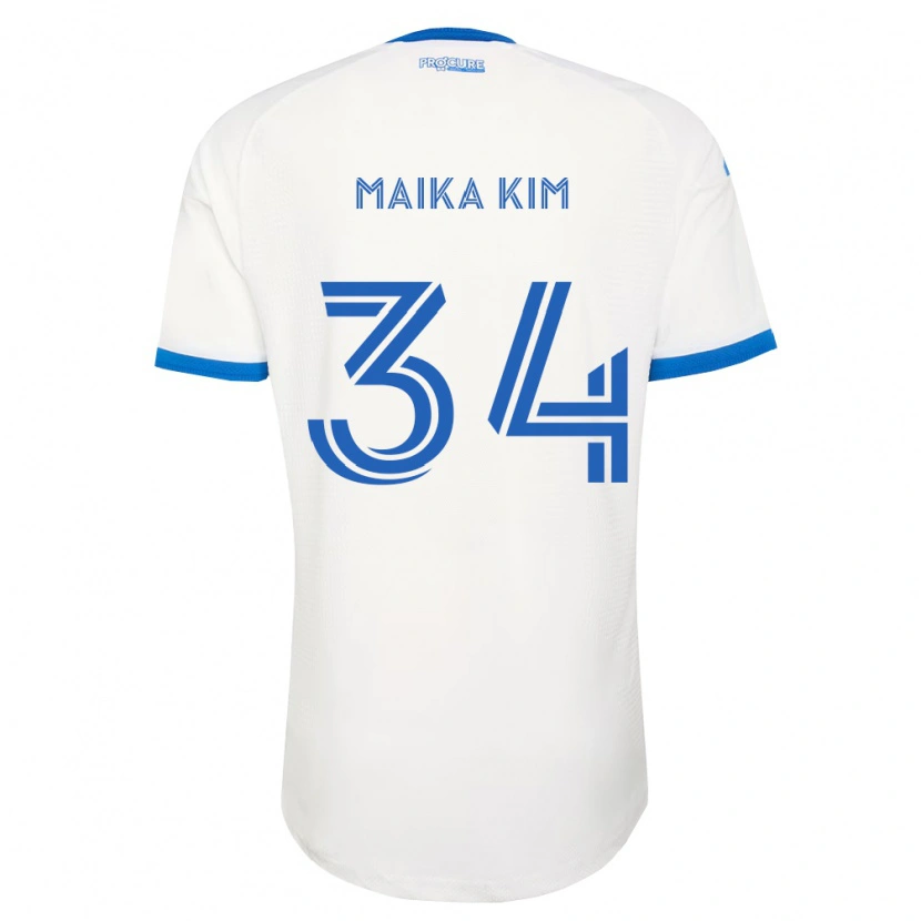 Danxen Mujer Camiseta Guerrier Maika Kim #34 Azul Cielo Blanco 2ª Equipación 2026/27 La Camisa México