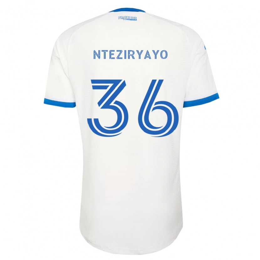 Danxen Mujer Camiseta Josh Nteziryayo #36 Azul Cielo Blanco 2ª Equipación 2026/27 La Camisa México
