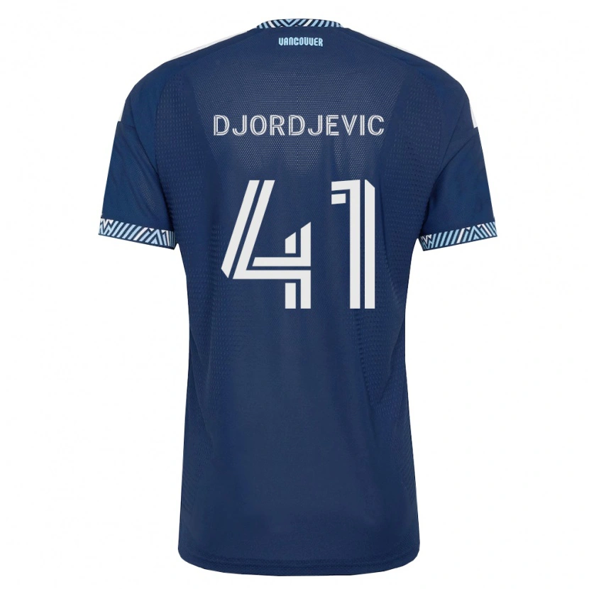 Danxen Mujer Camiseta Nikola Djordjevic #41 Azul Profundo Blanco 2ª Equipación 2026/27 La Camisa México