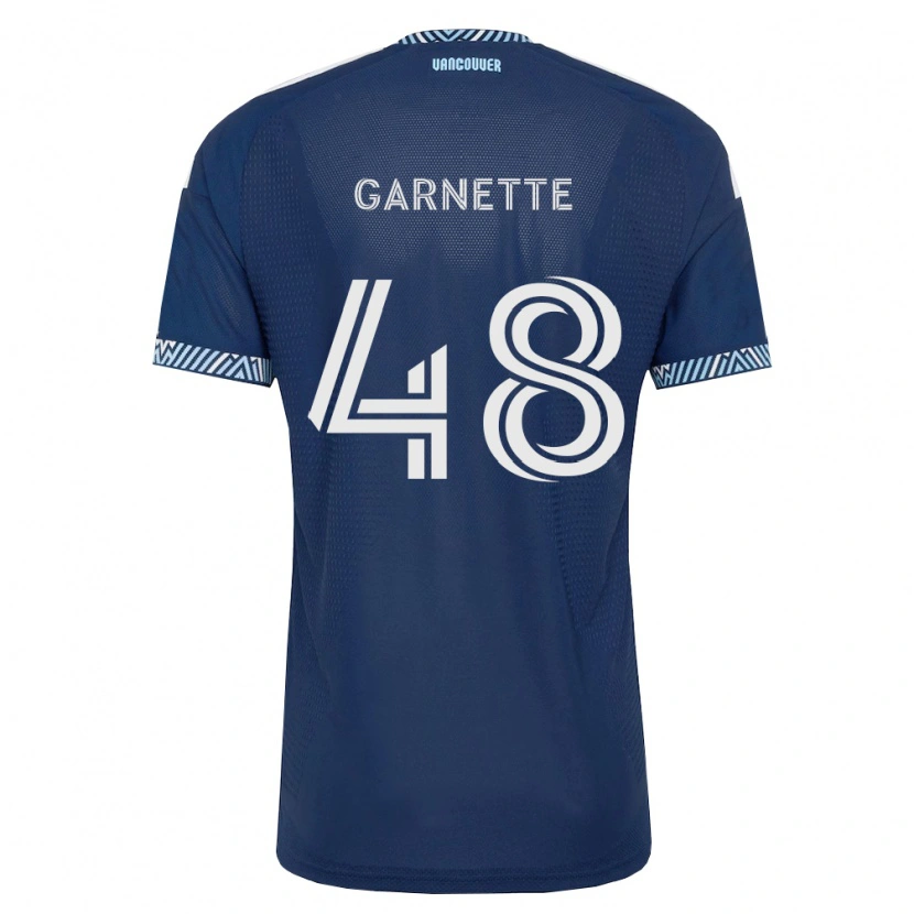 Danxen Mujer Camiseta Micaah Garnette #48 Azul Profundo Blanco 2ª Equipación 2026/27 La Camisa México