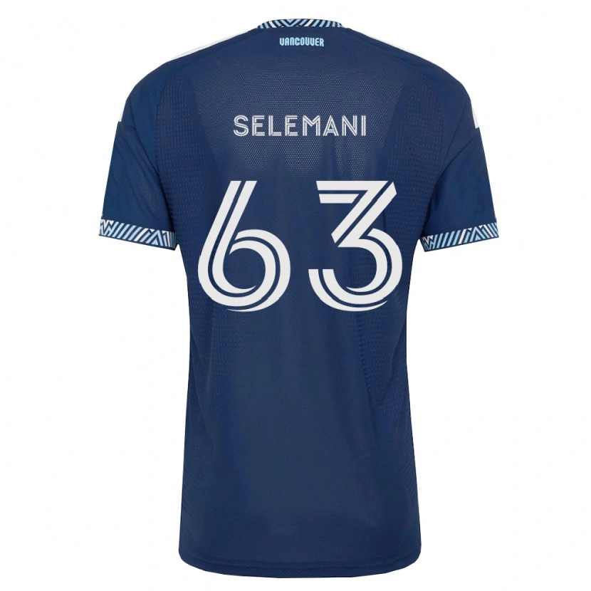 Danxen Mujer Camiseta Johnny Selemani #63 Azul Profundo Blanco 2ª Equipación 2026/27 La Camisa México