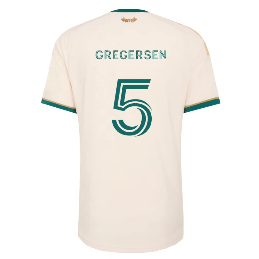 Danxen Mujer Camiseta Stian Gregersen #5 Verde Champán 2ª Equipación 2026/27 La Camisa México