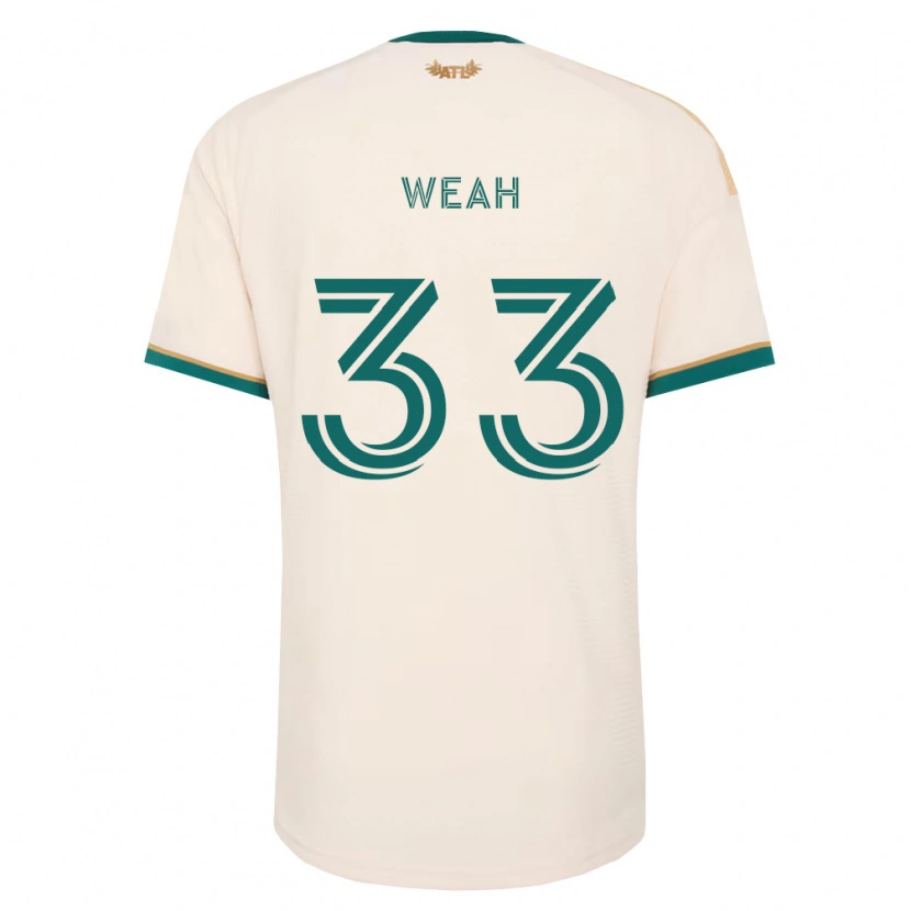 Danxen Mujer Camiseta Patrick Weah #33 Verde Champán 2ª Equipación 2026/27 La Camisa México