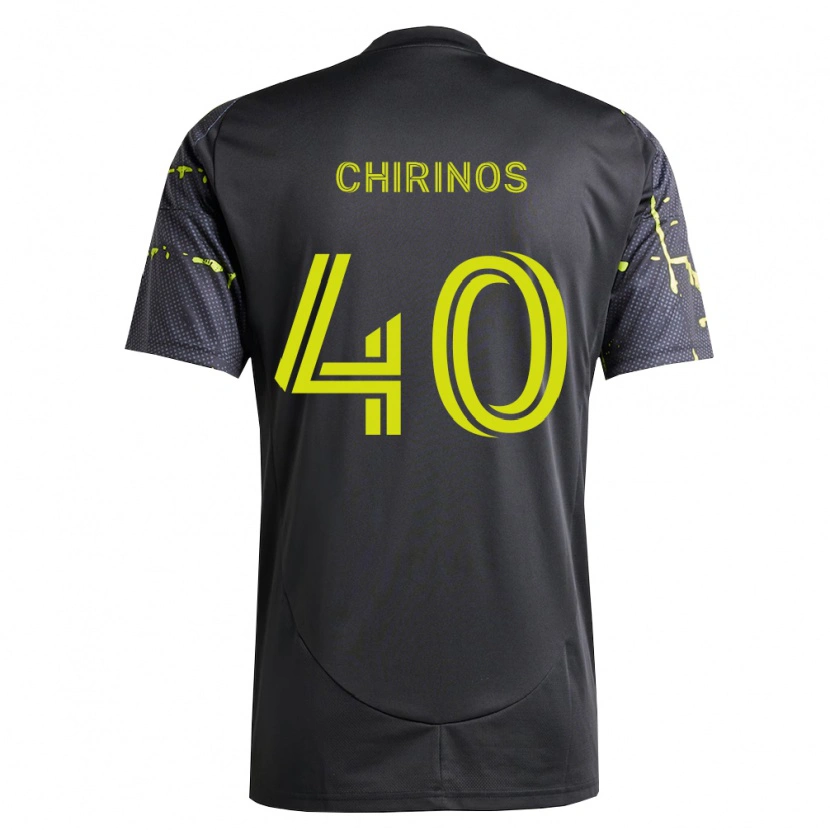 Danxen Mujer Camiseta Johann Chirinos #40 Amarillo Fluorescente Negro 2ª Equipación 2026/27 La Camisa México