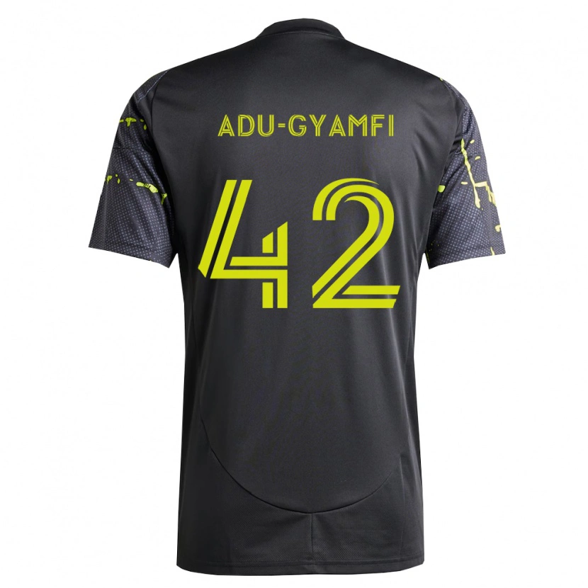 Danxen Mujer Camiseta Brent Adu-Gyamfi #42 Amarillo Fluorescente Negro 2ª Equipación 2026/27 La Camisa México