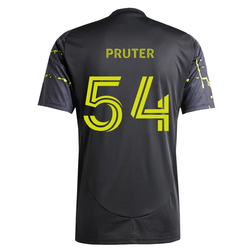 Danxen Mujer Camiseta Luke Pruter #54 Amarillo Fluorescente Negro 2ª Equipación 2026/27 La Camisa México
