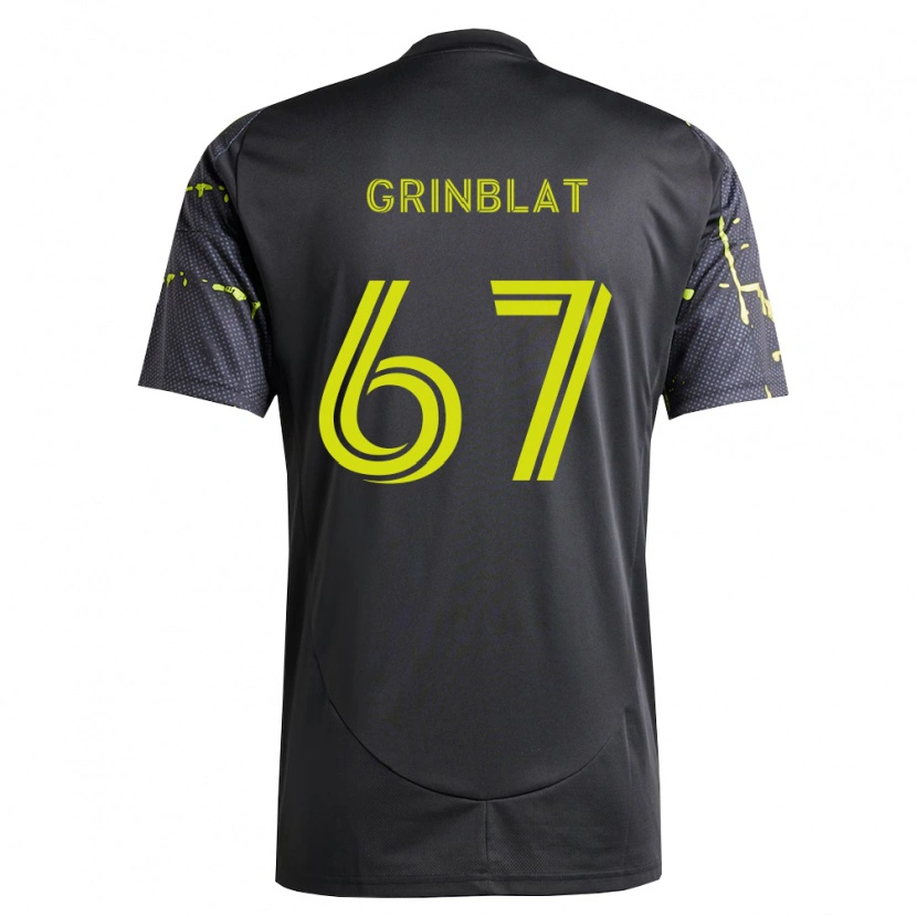 Danxen Mujer Camiseta Artem Grinblat #67 Amarillo Fluorescente Negro 2ª Equipación 2026/27 La Camisa México
