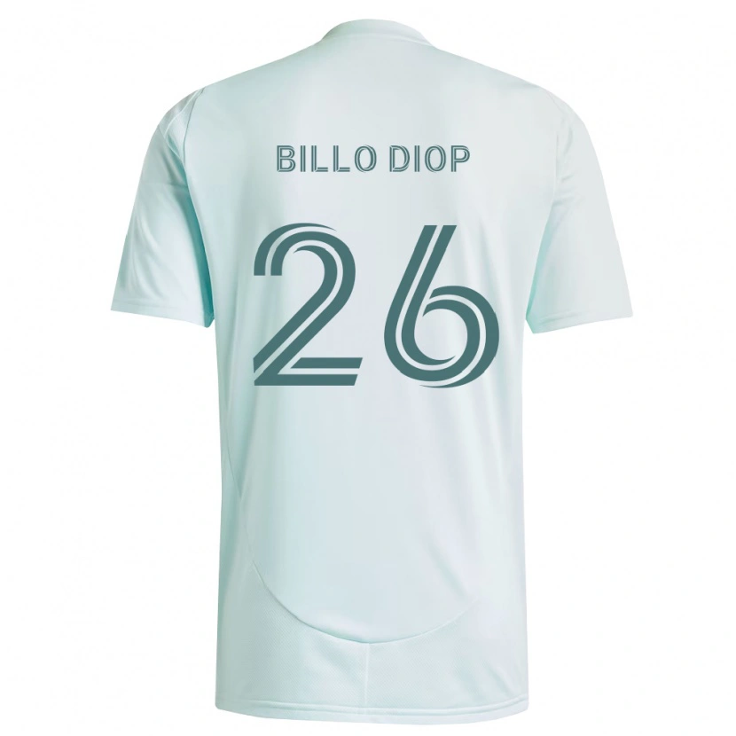 Danxen Mujer Camiseta Mamadou Billo Diop #26 Blanco Verde Claro 2ª Equipación 2026/27 La Camisa México