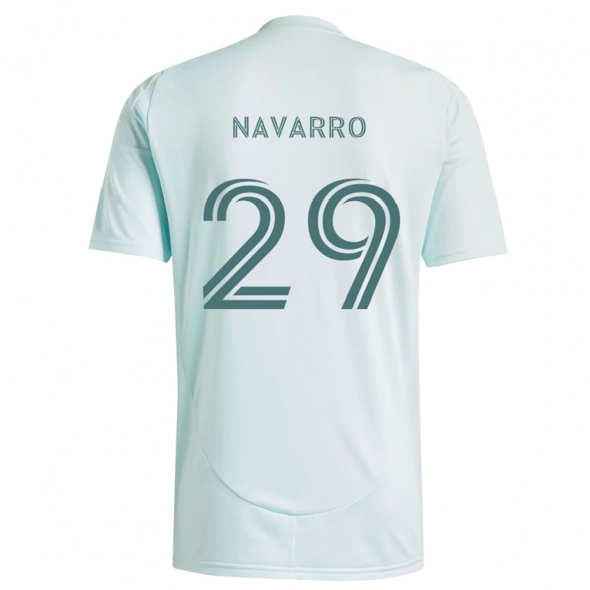 Danxen Mujer Camiseta Miguel Navarro #29 Blanco Verde Claro 2ª Equipación 2026/27 La Camisa México