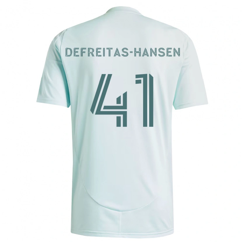 Danxen Mujer Camiseta Nicolas Hansen #41 Blanco Verde Claro 2ª Equipación 2026/27 La Camisa México
