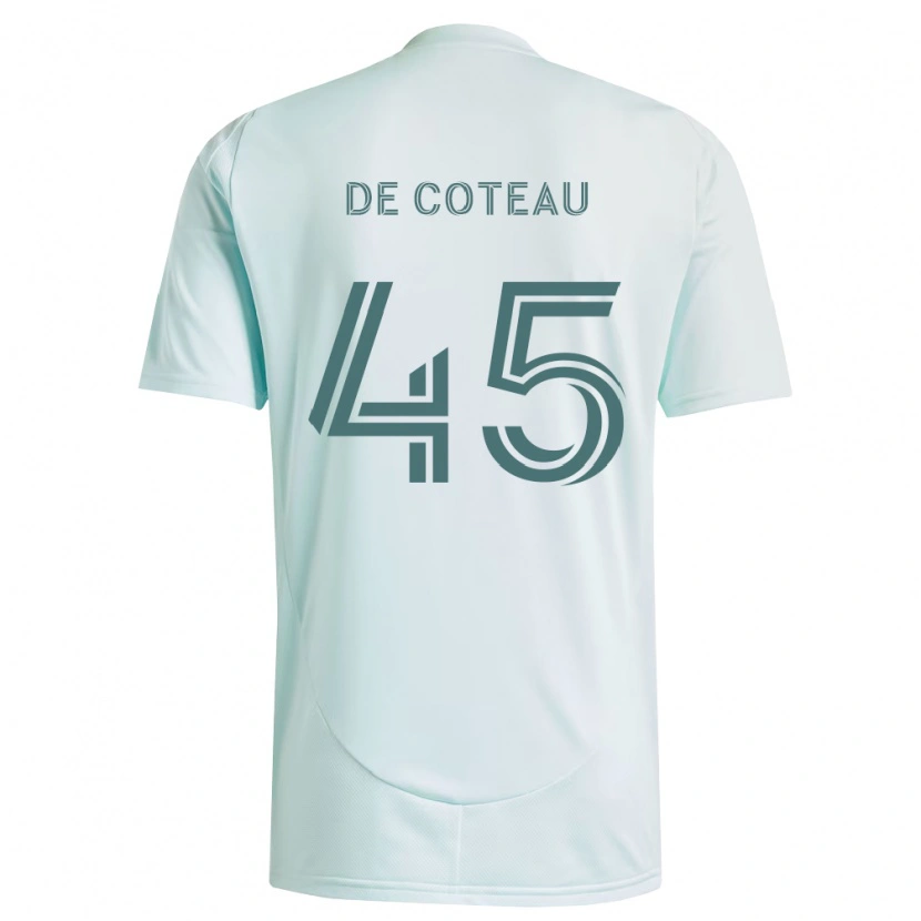Danxen Mujer Camiseta Jabari De Coteau #45 Blanco Verde Claro 2ª Equipación 2026/27 La Camisa México