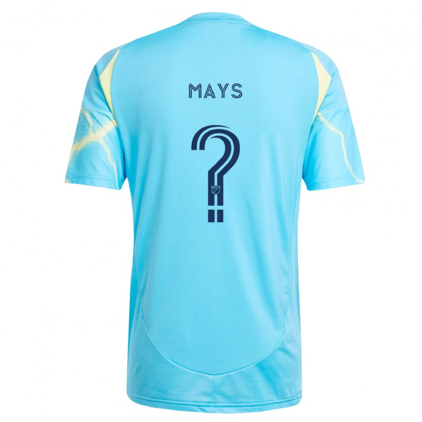 Danxen Mujer Camiseta Jacob Mays #0 Azul Claro Negro Amarillo Claro 2ª Equipación 2026/27 La Camisa México