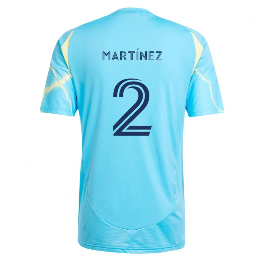 Danxen Mujer Camiseta Geiner Martínez #2 Azul Claro Negro Amarillo Claro 2ª Equipación 2026/27 La Camisa México