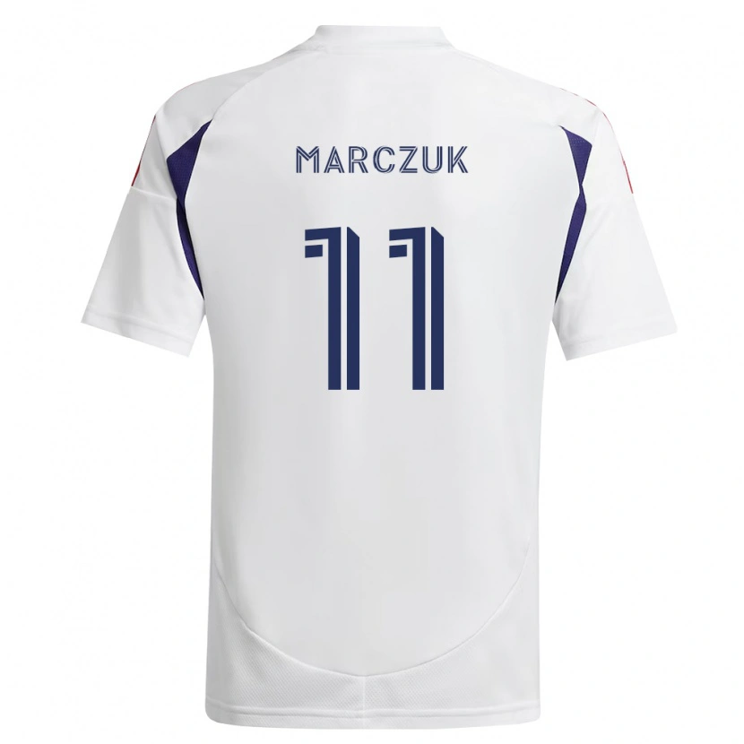 Danxen Mujer Camiseta Dominik Marczuk #11 Azul Real Rojo Marrón 2ª Equipación 2026/27 La Camisa México
