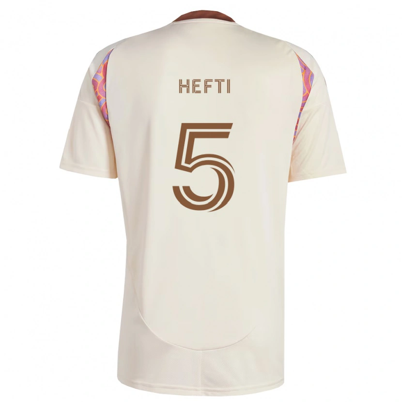 Danxen Mujer Camiseta Silvan Hefti #5 Rosa Blanco Roto 2ª Equipación 2026/27 La Camisa México