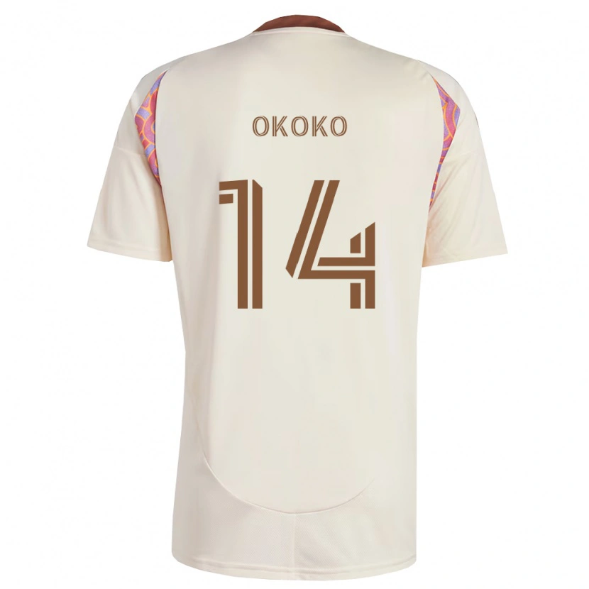 Danxen Mujer Camiseta Lohamba Okoko #14 Rosa Blanco Roto 2ª Equipación 2026/27 La Camisa México