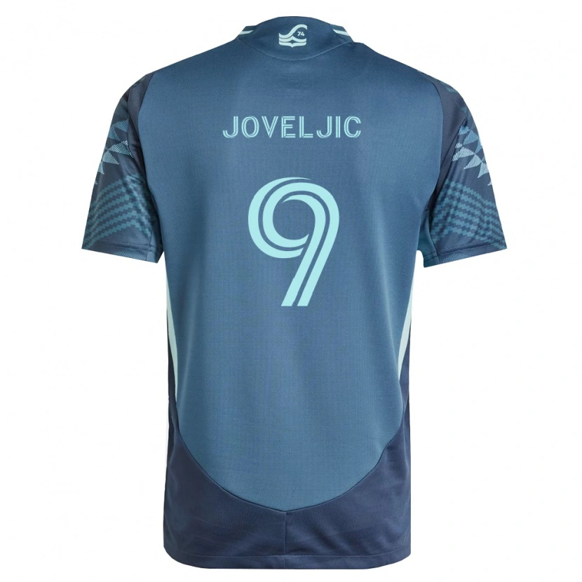 Danxen Mujer Camiseta Dejan Joveljić #9 Azul Marino Verde 2ª Equipación 2026/27 La Camisa México