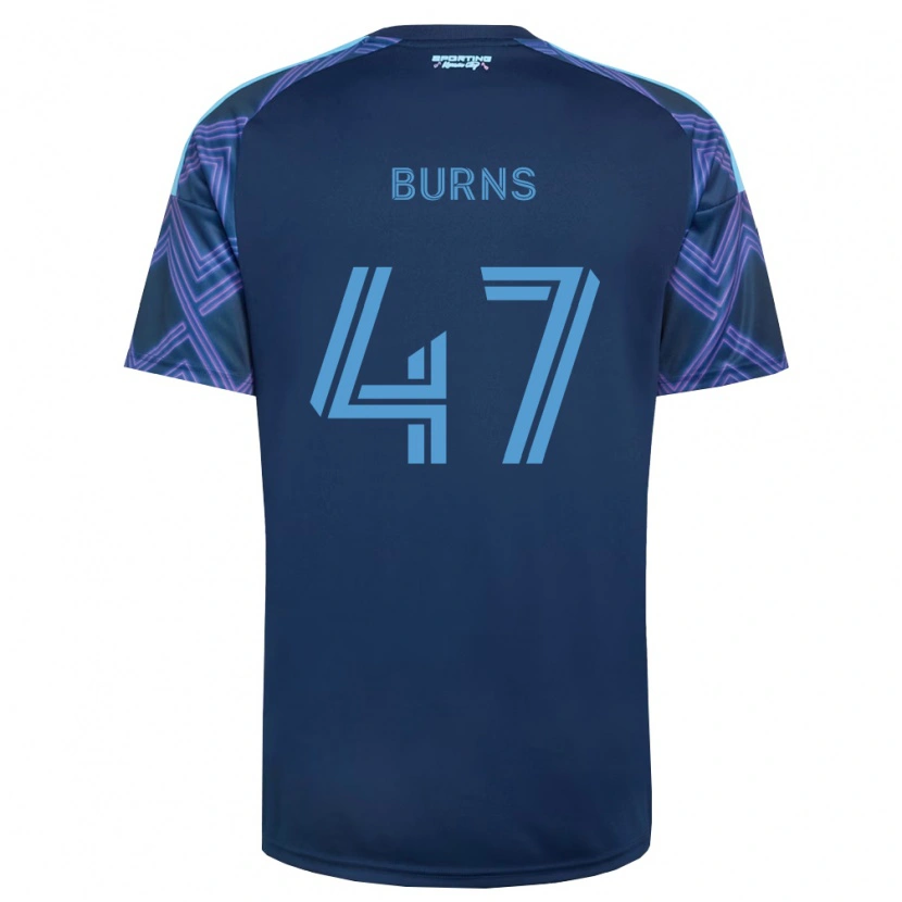 Danxen Mujer Camiseta Trevor Burns #47 Azul Real Morado 2ª Equipación 2026/27 La Camisa México