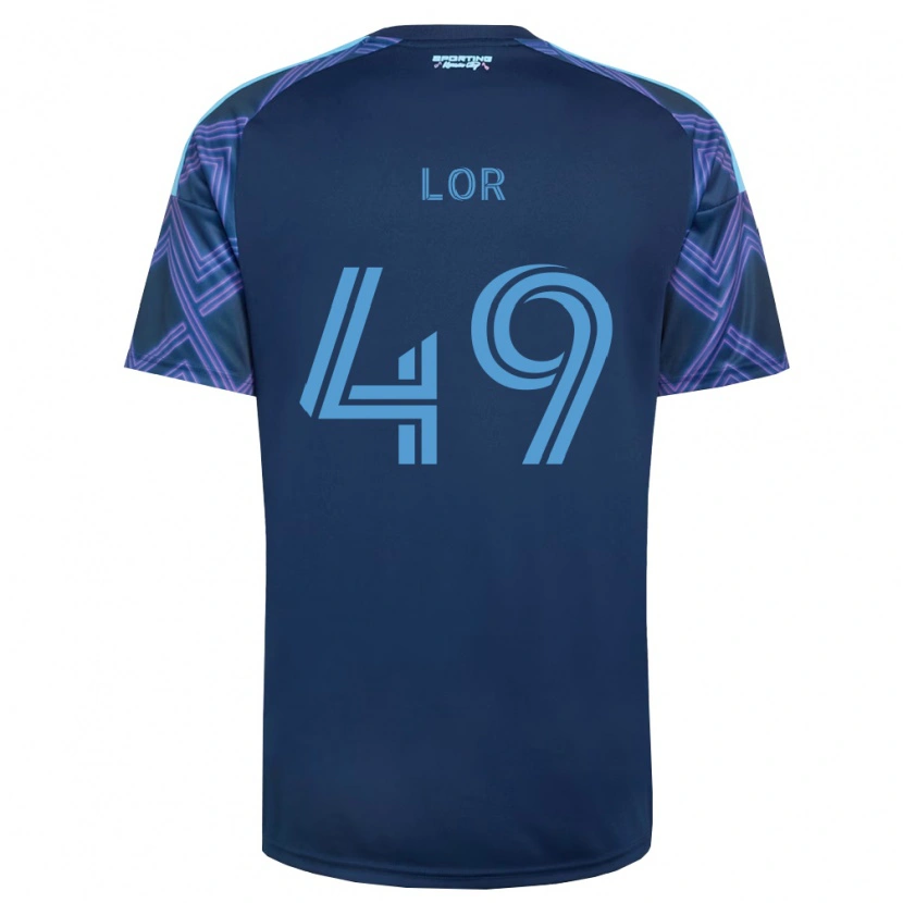 Danxen Mujer Camiseta Troy Lor #49 Azul Real Morado 2ª Equipación 2026/27 La Camisa México