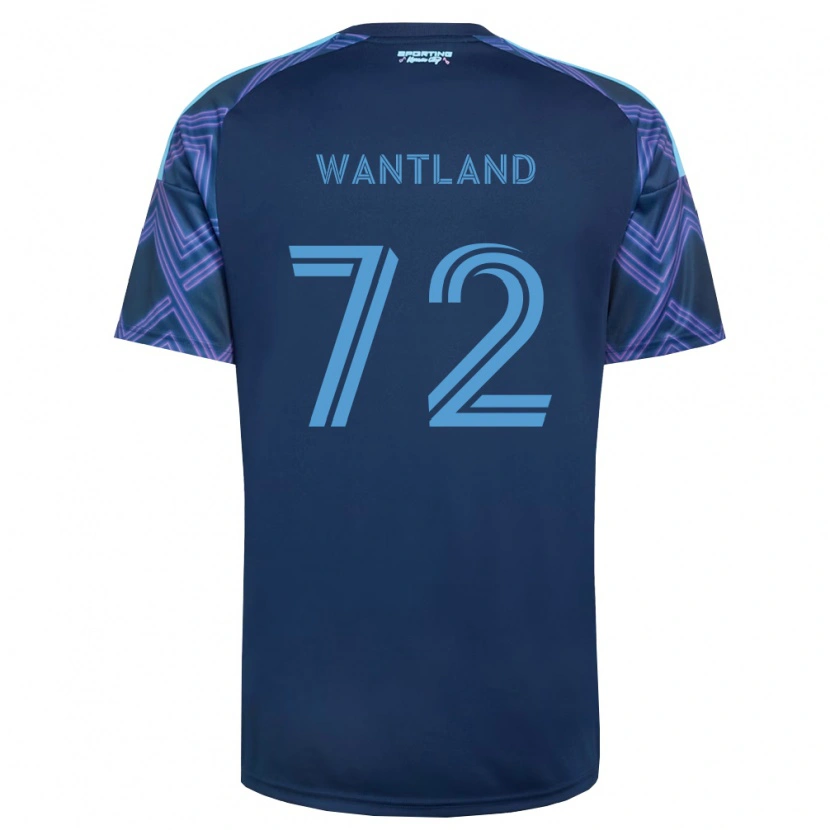 Danxen Mujer Camiseta Zane Wantland #72 Azul Real Morado 2ª Equipación 2026/27 La Camisa México