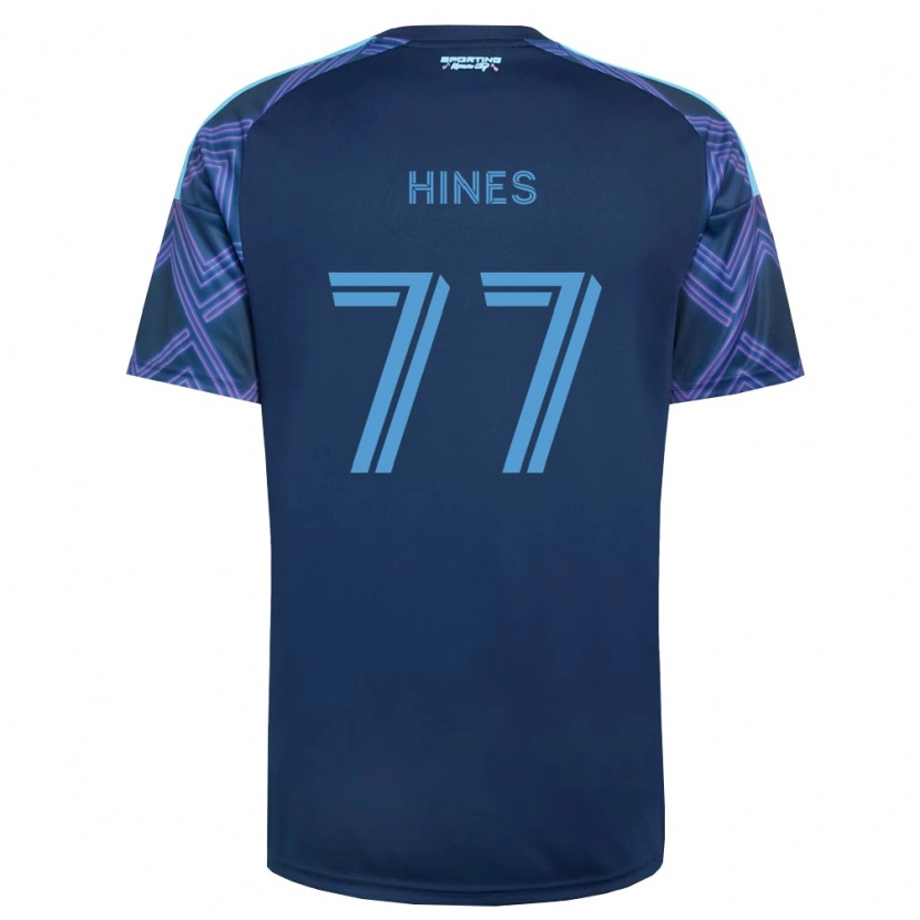 Danxen Mujer Camiseta Kashan Hines #77 Azul Real Morado 2ª Equipación 2026/27 La Camisa México