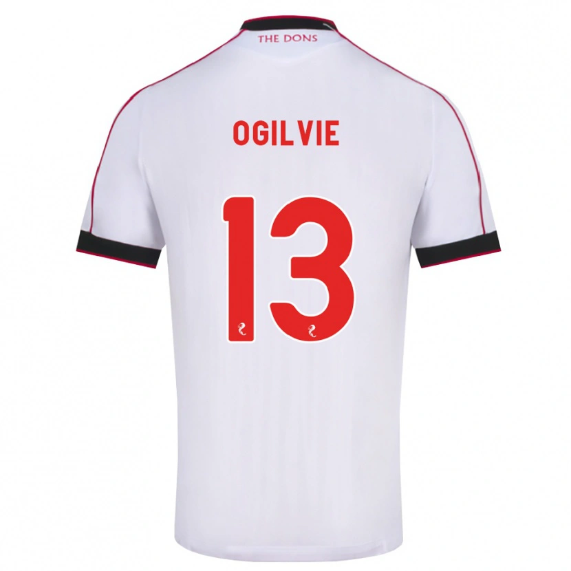 Danxen Mujer Camiseta Francesca Ogilvie #13 Negro Rojo Blanco 2ª Equipación 2026/27 La Camisa México