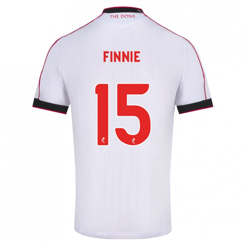 Danxen Mujer Camiseta Maddison Finnie #15 Negro Rojo Blanco 2ª Equipación 2026/27 La Camisa México