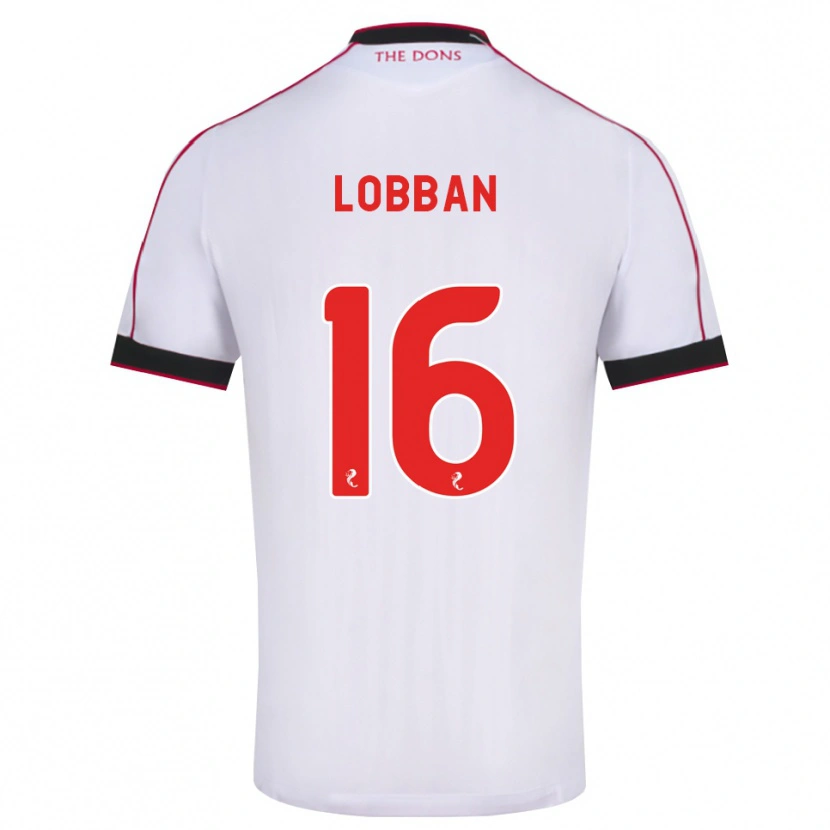 Danxen Mujer Camiseta Dylan Lobban #16 Negro Rojo Blanco 2ª Equipación 2026/27 La Camisa México