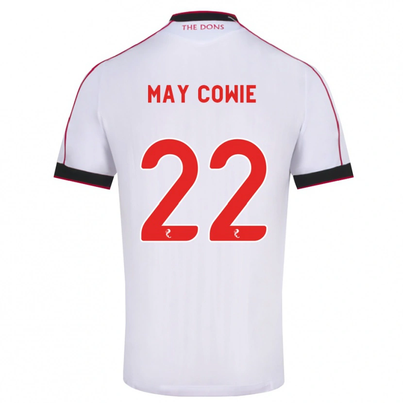 Danxen Mujer Camiseta Ellie May Cowie #22 Negro Rojo Blanco 2ª Equipación 2026/27 La Camisa México