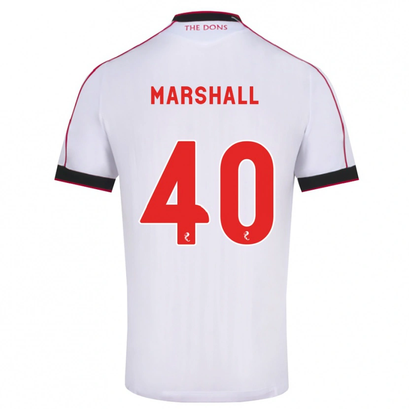 Danxen Mujer Camiseta Findlay Marshall #40 Negro Rojo Blanco 2ª Equipación 2026/27 La Camisa México
