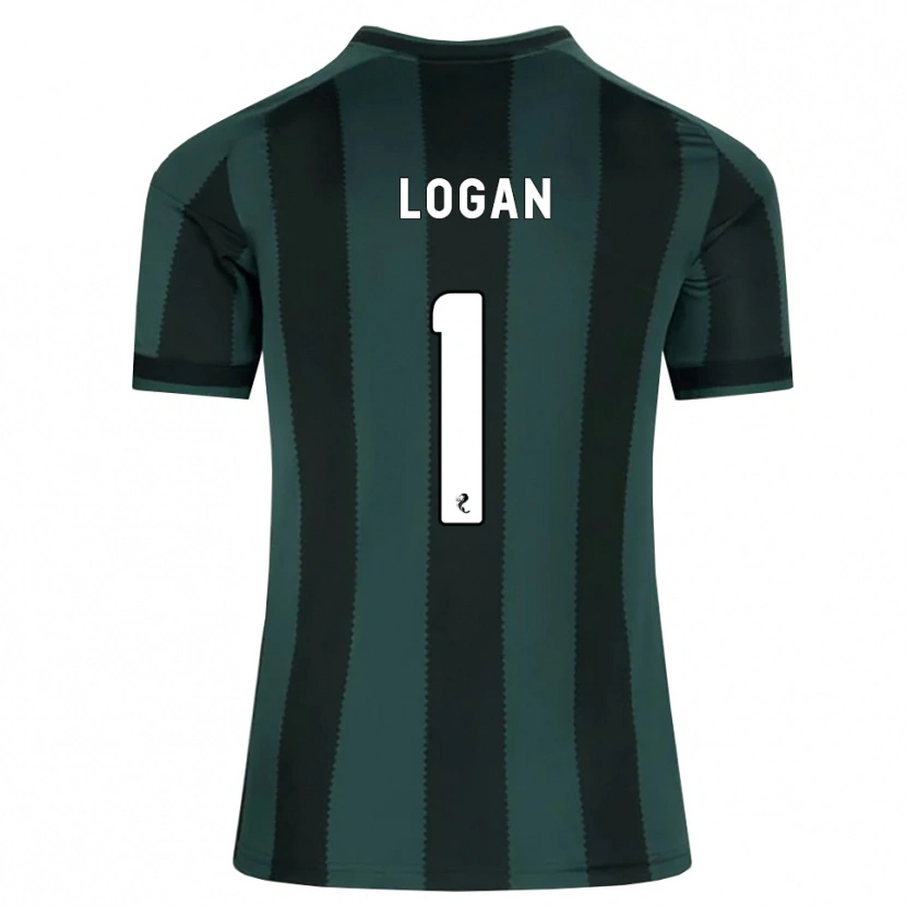 Danxen Mujer Camiseta Chloe Logan #1 Gris Pizarra Oscuro Negro 2ª Equipación 2026/27 La Camisa México