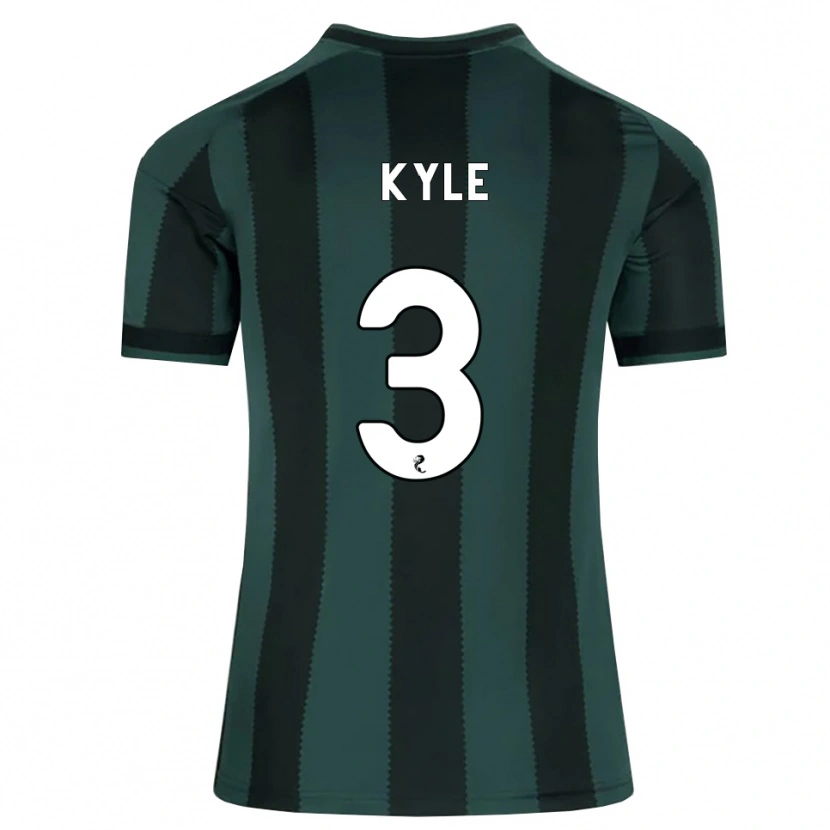 Danxen Mujer Camiseta Andrew Kyle #3 Gris Pizarra Oscuro Negro 2ª Equipación 2026/27 La Camisa México