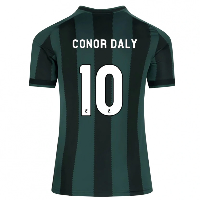 Danxen Mujer Camiseta Conor Daly #10 Gris Pizarra Oscuro Negro 2ª Equipación 2026/27 La Camisa México
