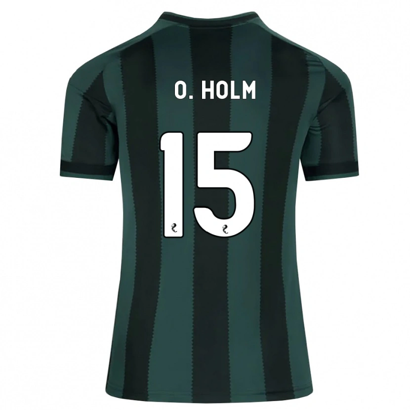 Danxen Mujer Camiseta Odin Thiago Holm #15 Gris Pizarra Oscuro Negro 2ª Equipación 2026/27 La Camisa México