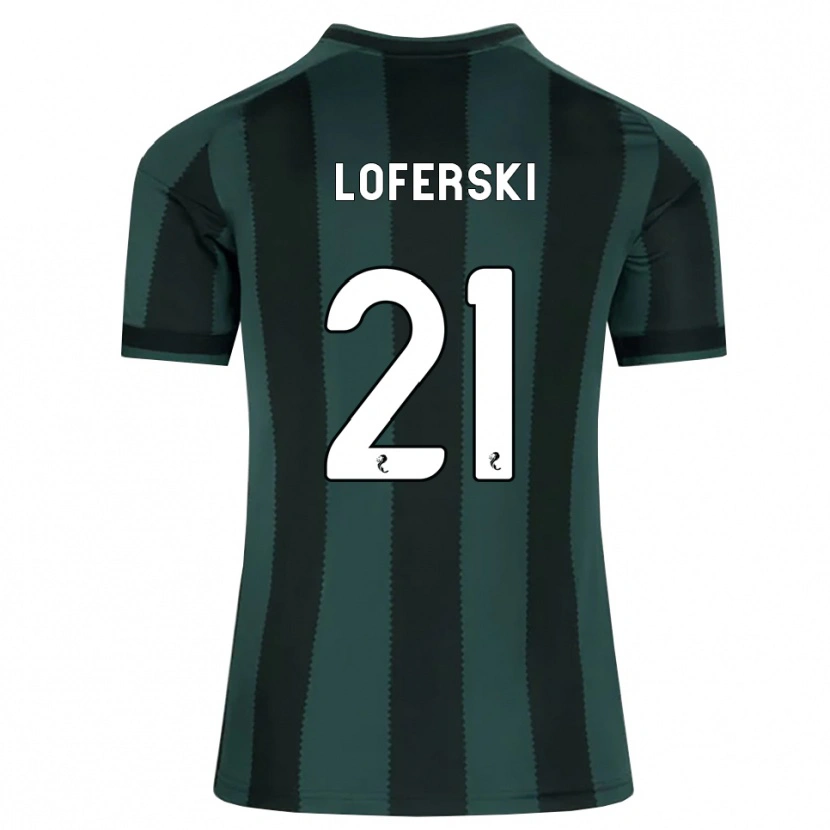 Danxen Mujer Camiseta Kit Loferski #21 Gris Pizarra Oscuro Negro 2ª Equipación 2026/27 La Camisa México