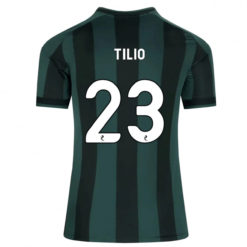 Danxen Mujer Camiseta Marco Tilio #23 Gris Pizarra Oscuro Negro 2ª Equipación 2026/27 La Camisa México