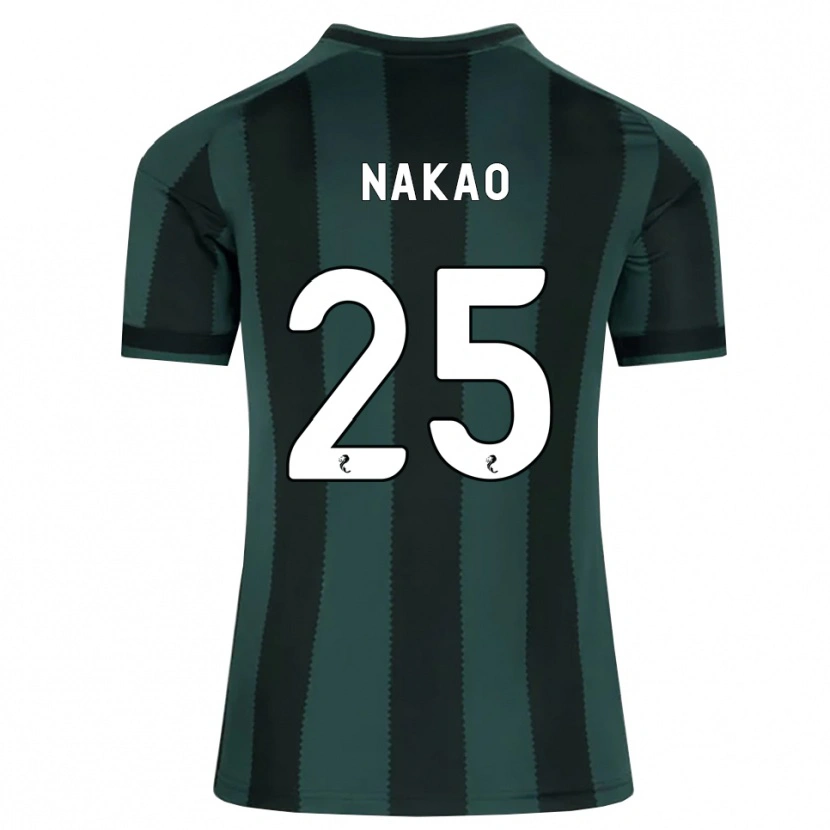 Danxen Mujer Camiseta Momo Nakao #25 Gris Pizarra Oscuro Negro 2ª Equipación 2026/27 La Camisa México