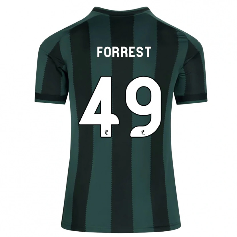 Danxen Mujer Camiseta James Forrest #49 Gris Pizarra Oscuro Negro 2ª Equipación 2026/27 La Camisa México