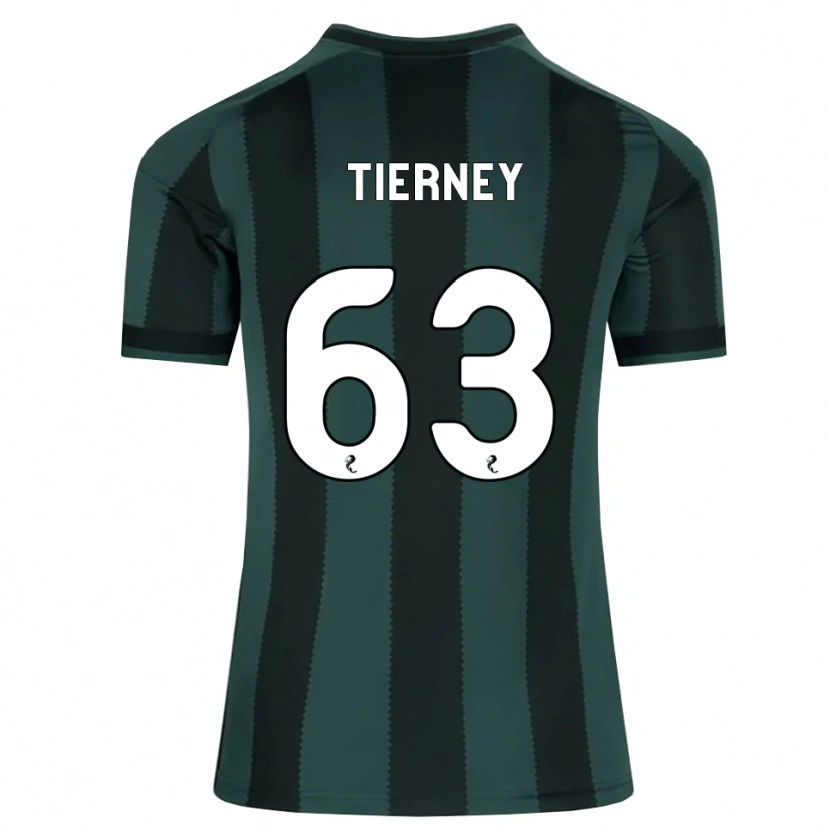 Danxen Mujer Camiseta Kieran Tierney #63 Gris Pizarra Oscuro Negro 2ª Equipación 2026/27 La Camisa México