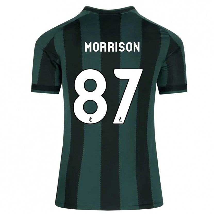Danxen Mujer Camiseta Joe Morrison #87 Gris Pizarra Oscuro Negro 2ª Equipación 2026/27 La Camisa México