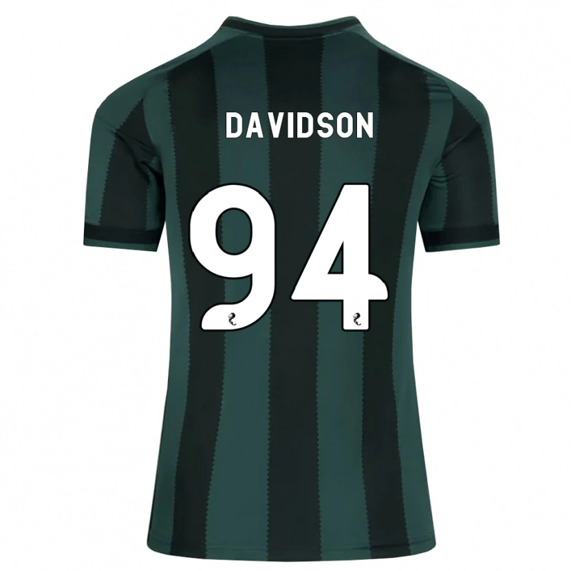Danxen Mujer Camiseta Bruno Davidson #94 Gris Pizarra Oscuro Negro 2ª Equipación 2026/27 La Camisa México
