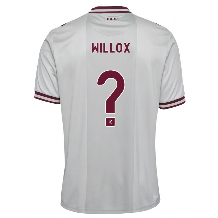 Danxen Mujer Camiseta Harry Willox #0 Blanco Borgoña 2ª Equipación 2026/27 La Camisa México