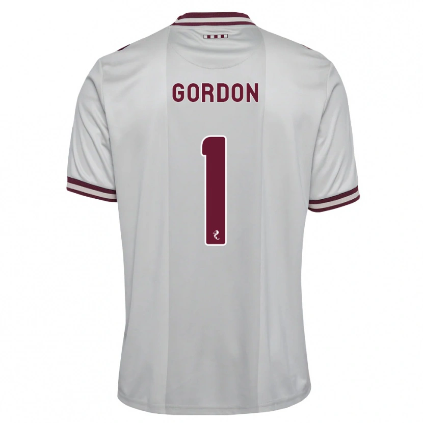 Danxen Mujer Camiseta Craig Gordon #1 Blanco Borgoña 2ª Equipación 2026/27 La Camisa México