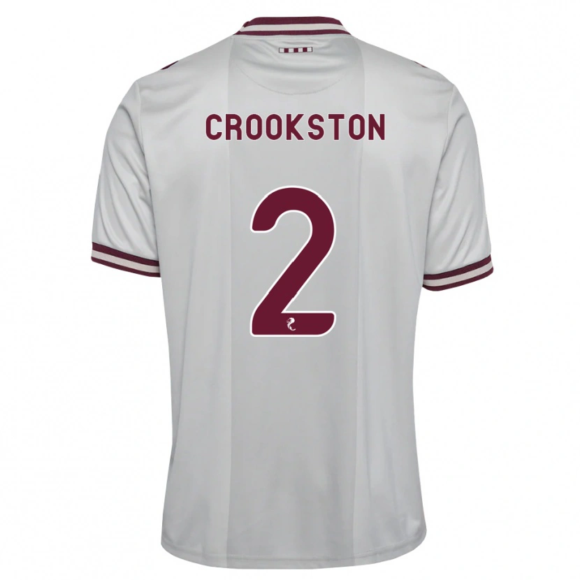 Danxen Mujer Camiseta Gregor Crookston #2 Blanco Borgoña 2ª Equipación 2026/27 La Camisa México