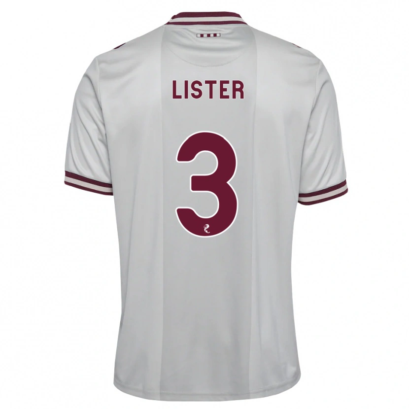 Danxen Mujer Camiseta Henry Lister #3 Blanco Borgoña 2ª Equipación 2026/27 La Camisa México