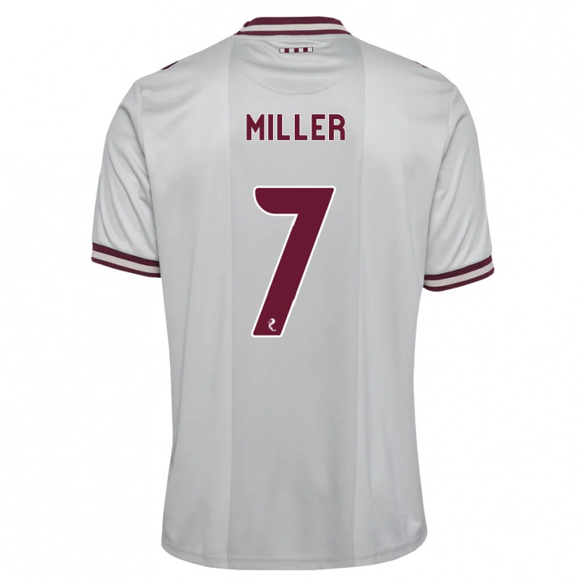 Danxen Mujer Camiseta Calvin Miller #7 Blanco Borgoña 2ª Equipación 2026/27 La Camisa México
